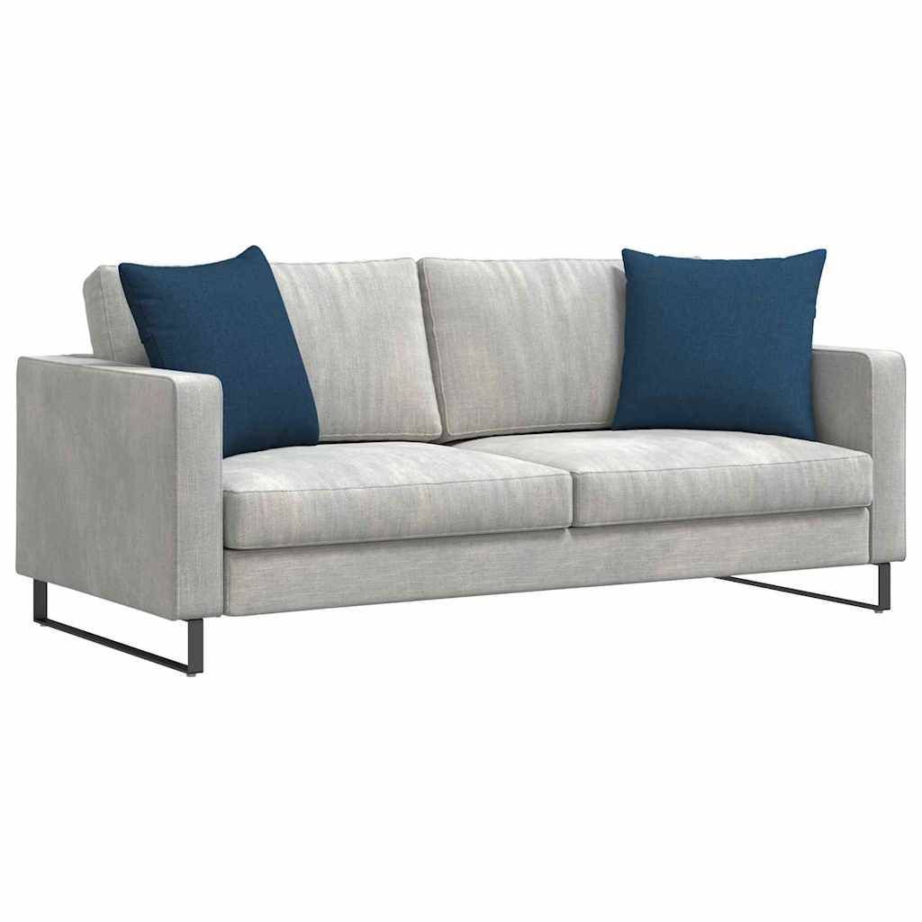 Set de 2 Coussins Carrés en Tissu Déhoussables pour Canapé Fauteuil Décoration Bleu 50x50 cm – ComfortXL Outdoor Living - Imagen 3