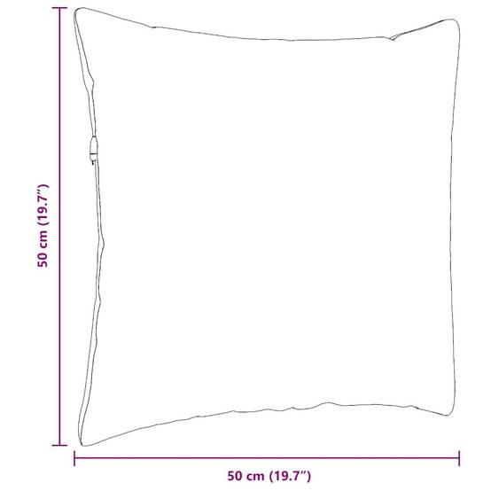 Set de 2 Coussins Carrés en Tissu Déhoussables pour Canapé Fauteuil Décoration Bleu 50x50 cm – ComfortXL Outdoor Living - Imagen 9