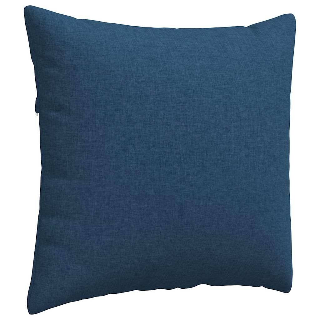 Set de 2 Coussins Carrés en Tissu Déhoussables pour Canapé Fauteuil Décoration Bleu 50x50 cm – ComfortXL Outdoor Living - Imagen 5