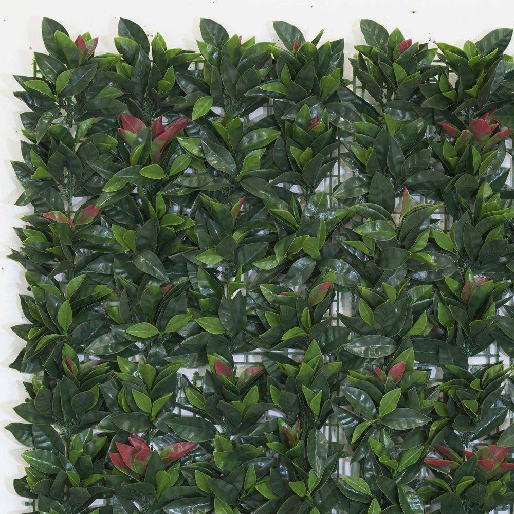 Sodipa - Feuillage artificiel 1 m x 1 m Laurier cerise - Imagen 4