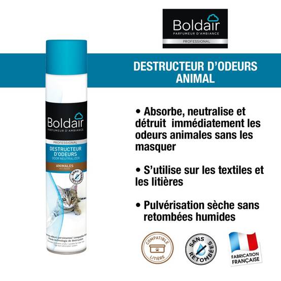 Destructeur d'odeurs animales 500 ml BOLDAIR - Image 3