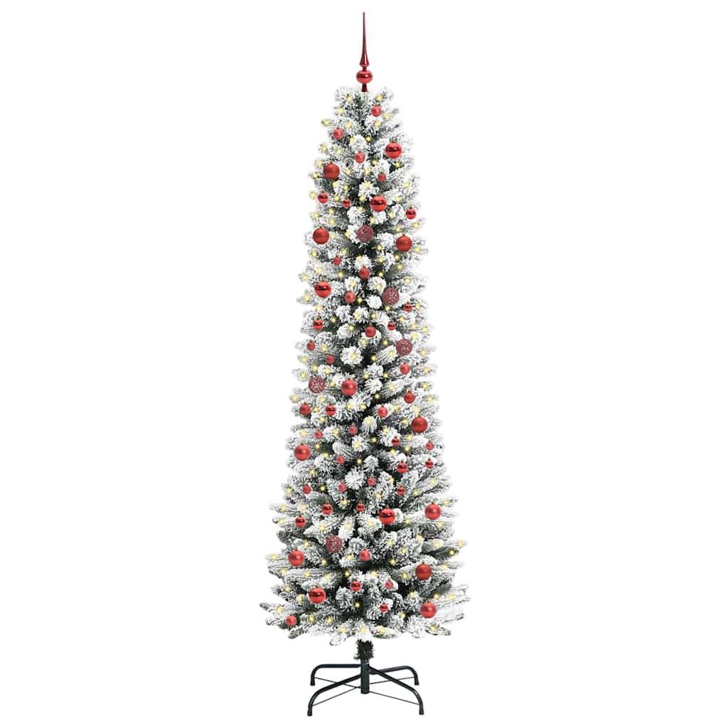 Maison Chic - Sapin de Noël | Arbre de Noël artificiel Blanc 210 cm PVC, métal et plastique Maison Chic