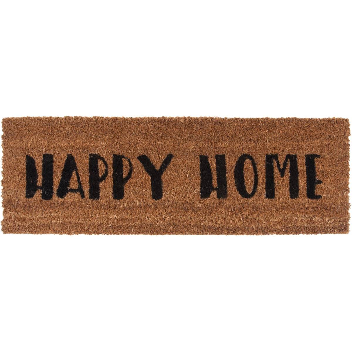 Pt Living - Paillasson en fibres de coco Happy Noir Pt Living