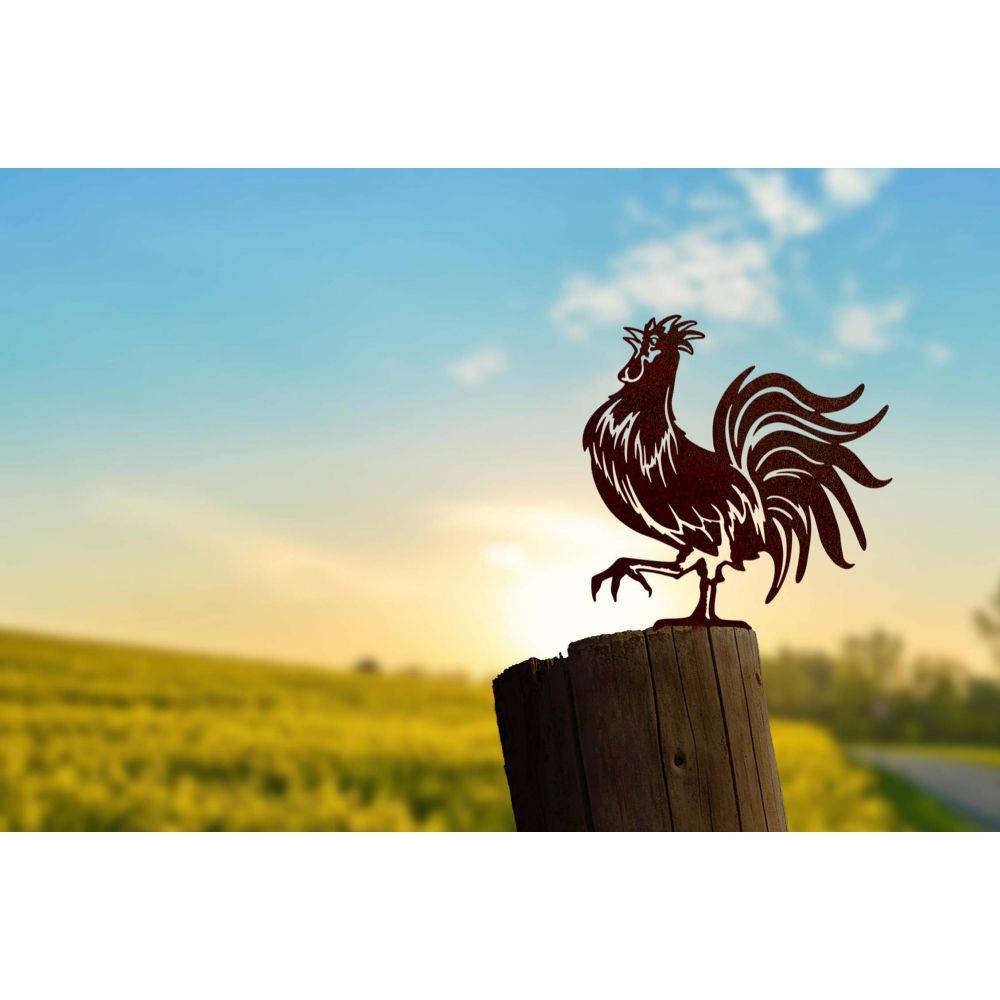 Metalbird - Oiseau sur pique coq gaulois emblème de la France Metalbird - Imagen 2