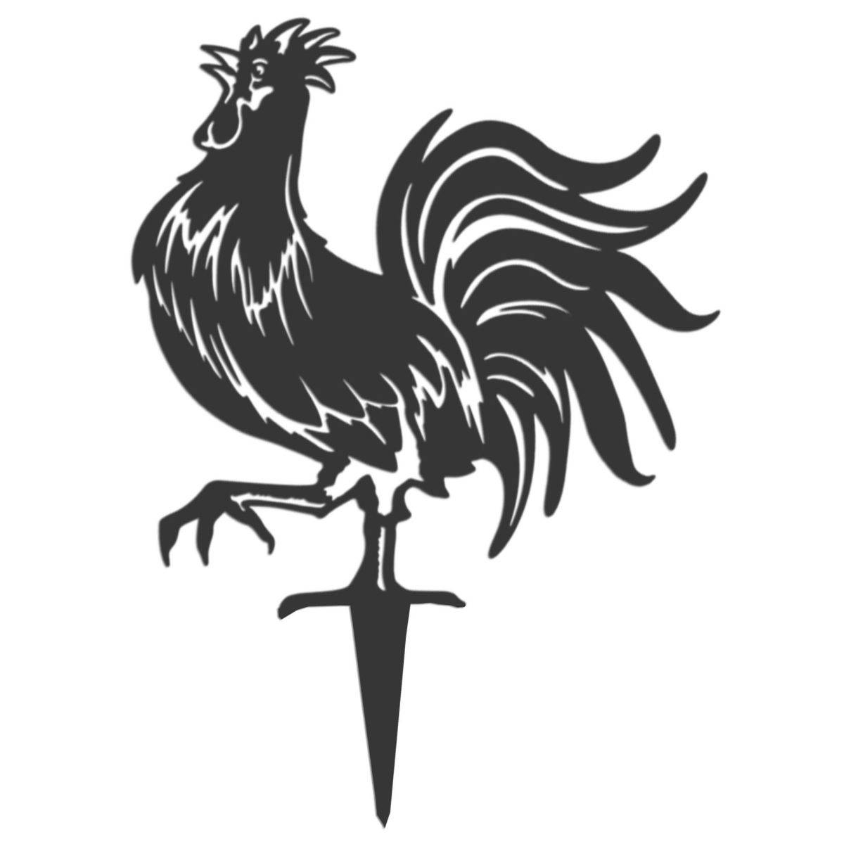 Metalbird - Oiseau sur pique coq gaulois emblème de la France Metalbird - Imagen 1