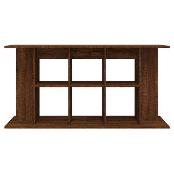 Meuble pour Aquarium Bois d'Ingénierie pour Salon avec Rangement 120x40x60 cm Chêne Marron - ComfortXL Outdoor Living - Image 4