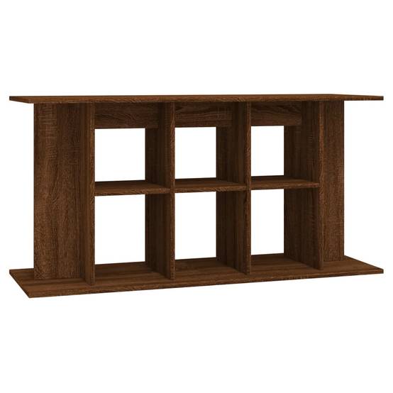Meuble pour Aquarium Bois d'Ingénierie pour Salon avec Rangement 120x40x60 cm Chêne Marron - ComfortXL Outdoor Living - Image 2