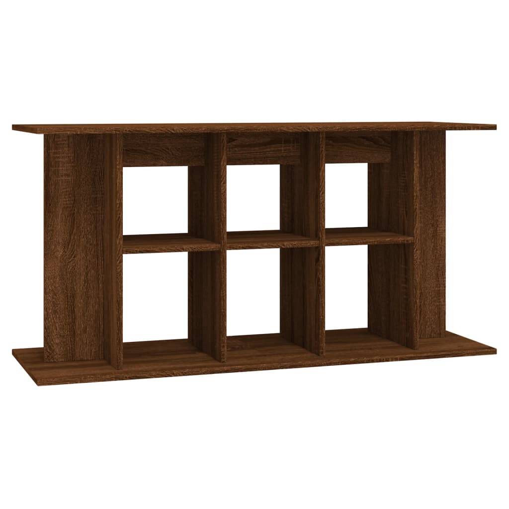 Meuble pour Aquarium Bois d'Ingénierie pour Salon avec Rangement 120x40x60 cm Chêne Marron - ComfortXL Outdoor Living - Image 2
