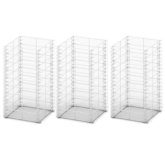 Jeu de panier de gabion 3 pcs Fil galvanisé 25 x 25 x 50 cm - PANGIVO - Image 2