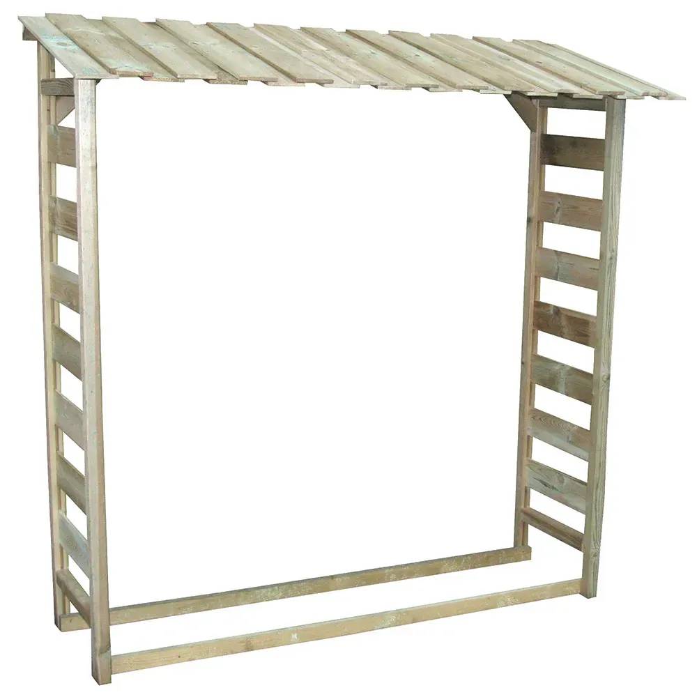 Abri bûches en bois 1,8 stères 170 x 46 x 182 cm - Image 3