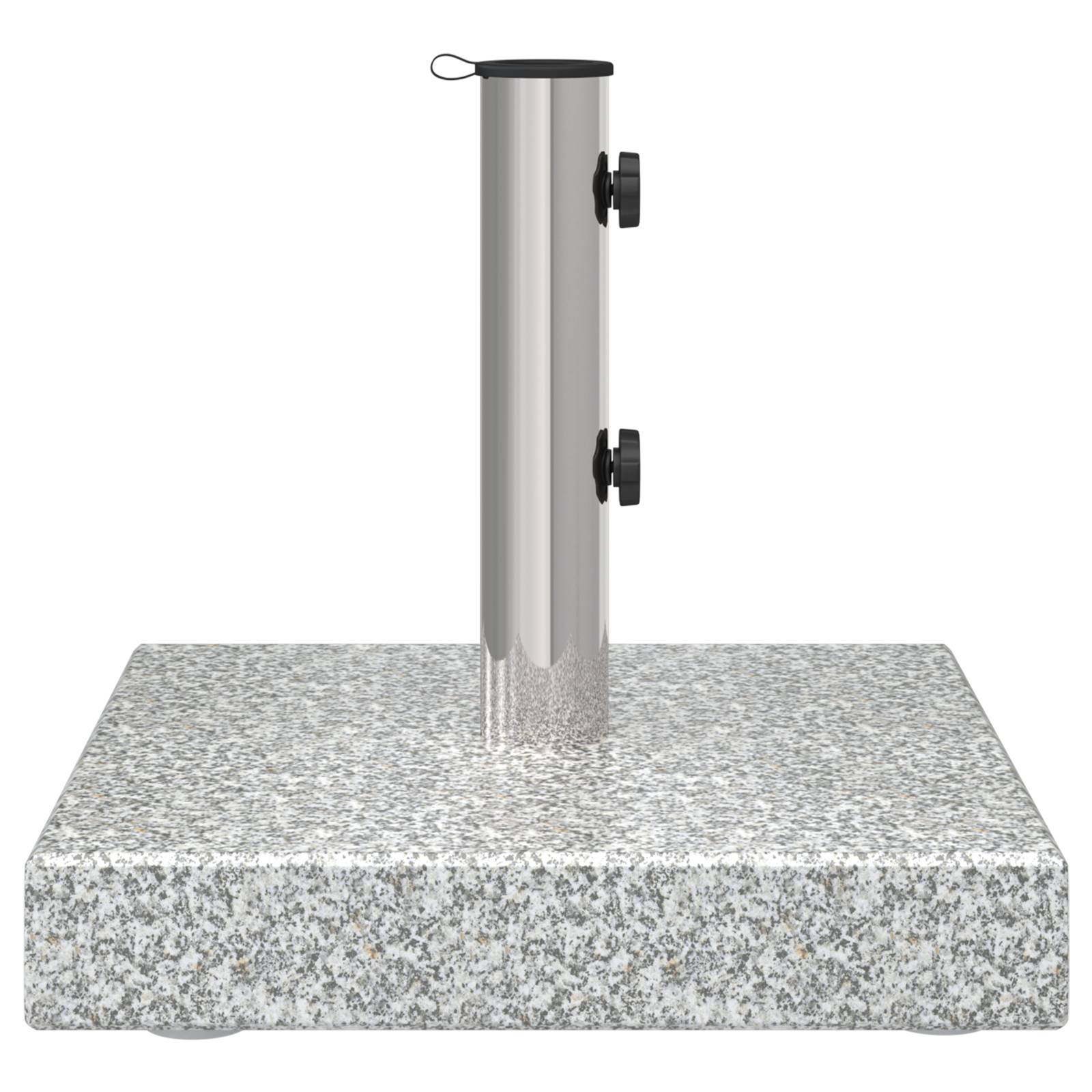 Base de Parasol - Support de Parasol à roulettes avec poignée granit gris 29 kg carrée - Image 7