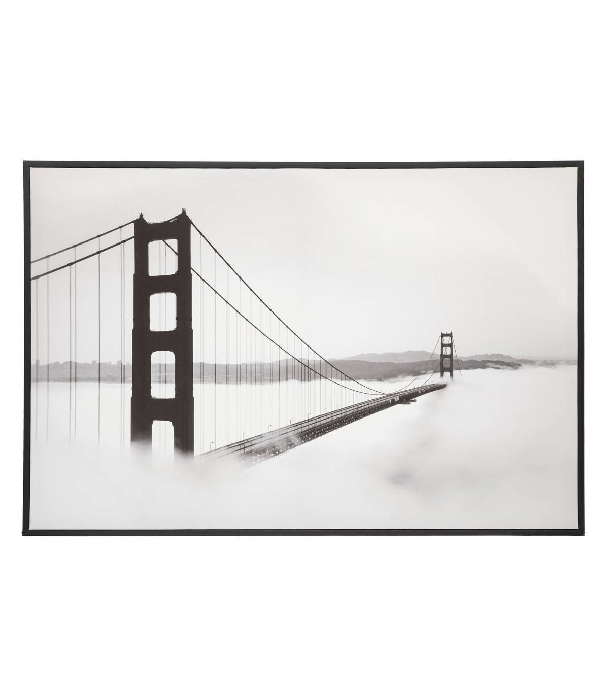 Tableau Toile murale imprimée et encadrée Pont du Golden Gate 90 x 60 cm - Imagen 1