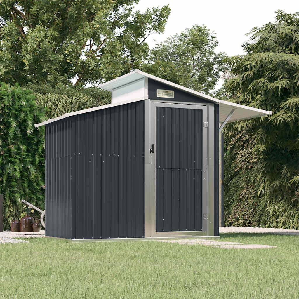 Vidaxl - Abri de jardin Anthracite 270x130x208,5 cm Métal galvanisé 3.5m² vidaXL 316244