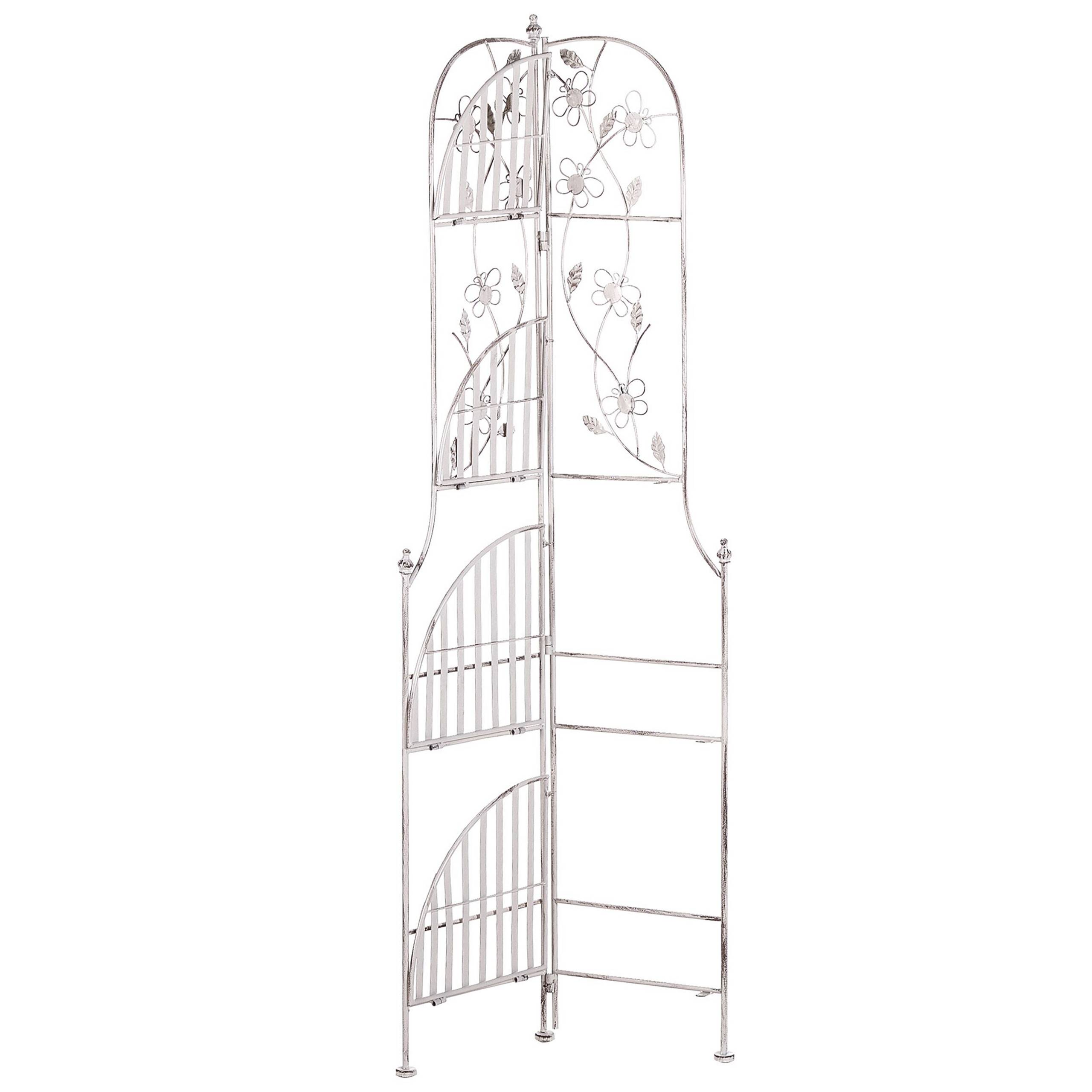 Beliani - Étagère Angle Extérieur pour Plantes et Accessoires 4 Niveaux Solution de Rangement pour Balcon ou Jardin au Style Traditionnel et Romantique Beliani - Imagen 4