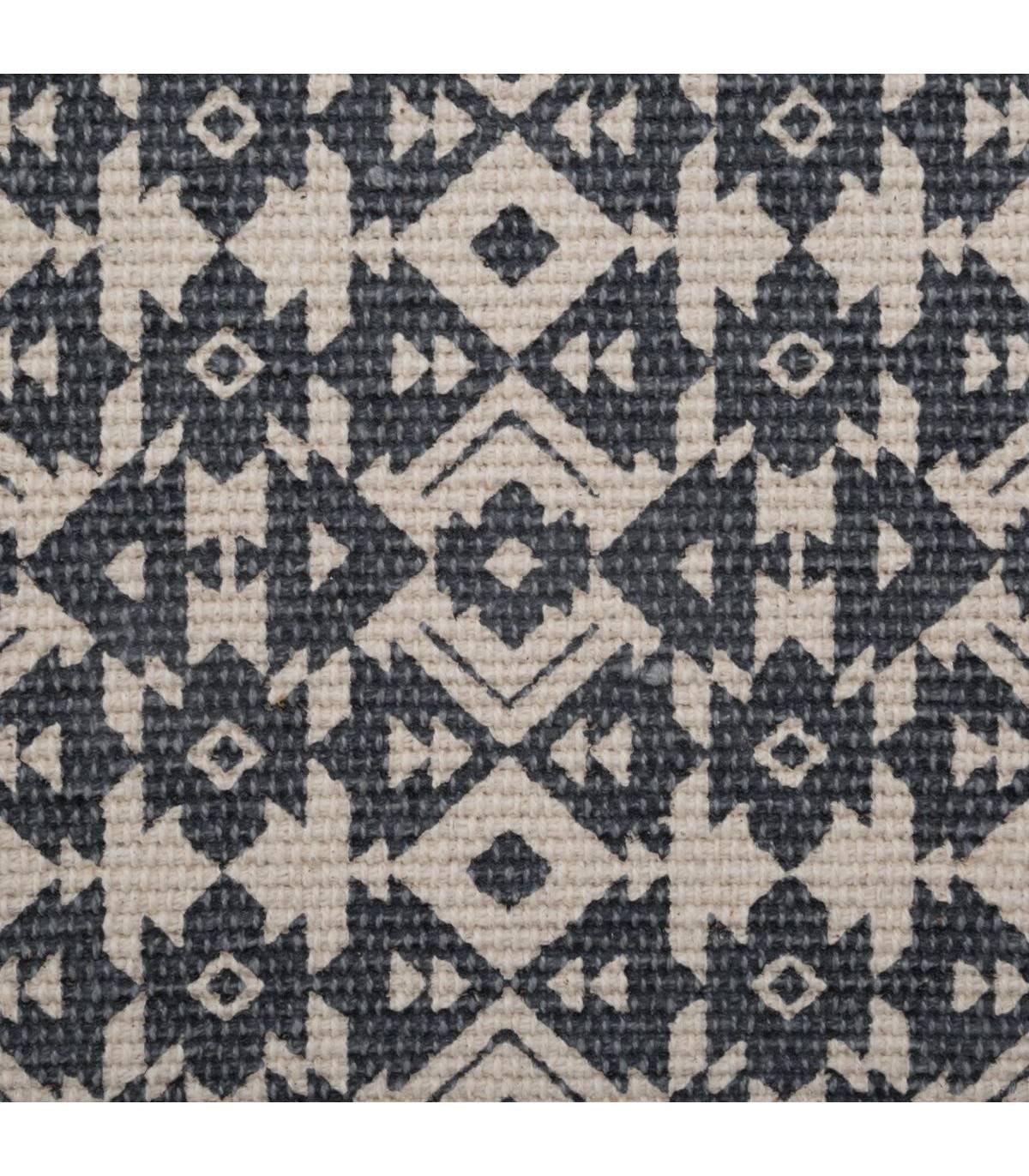 Tapis décoratif en Coton imprimé Gris Foncé 60 x 90 cm - Imagen 3