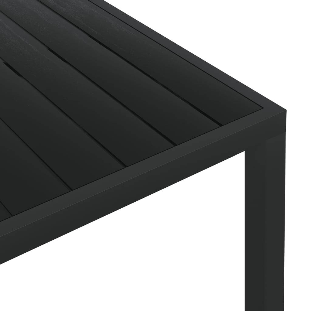 Vidaxl - Table de jardin Noir 185 x 90 x 74 cm Aluminium et WPC vidaXL 42792 - Imagen 4