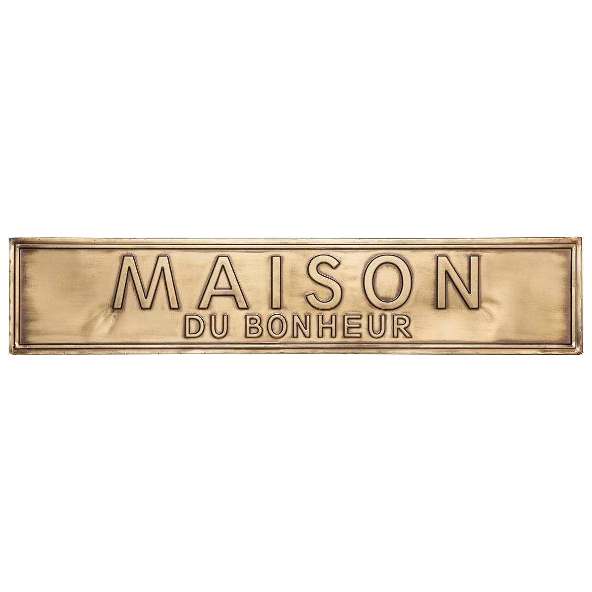 Atmosphera - Déco murale métal embossé 99x20cm - Atmosphera Créateur d'intérieur - Image 2