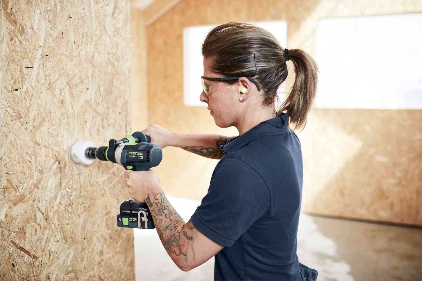 Festool - Perceuse-visseuse à percussion 18V QUADRIVE TPC 18/4 5,0/4,0 I-Set/XL + 1 batterie 4Ah + 1 batterie 5Ah + chargeur + Systainer SYS3 - FESTOOL - 577622 - Imagen 10