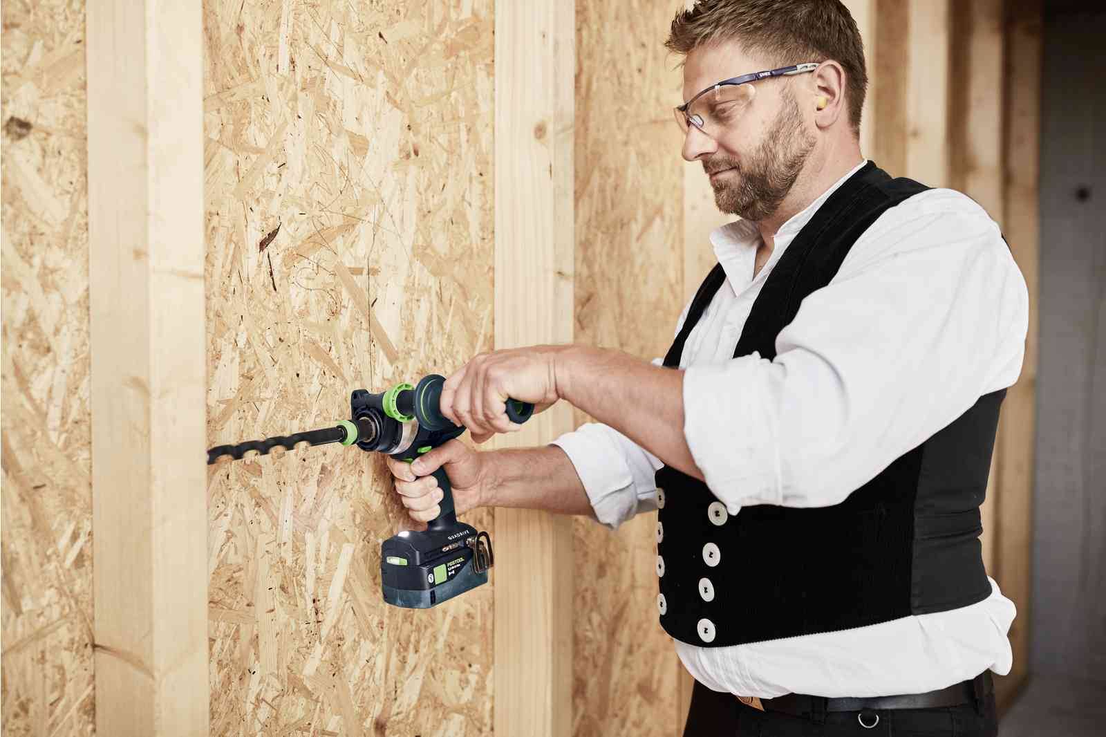 Festool - Perceuse-visseuse à percussion 18V QUADRIVE TPC 18/4 5,0/4,0 I-Set/XL + 1 batterie 4Ah + 1 batterie 5Ah + chargeur + Systainer SYS3 - FESTOOL - 577622 - Imagen 8
