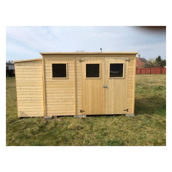 Altanka - Abri de jardin en bois 4.86 m2 - 2.7x1.8 m - Couleur: naturel - DOM421 - ALTANKA - Image 8