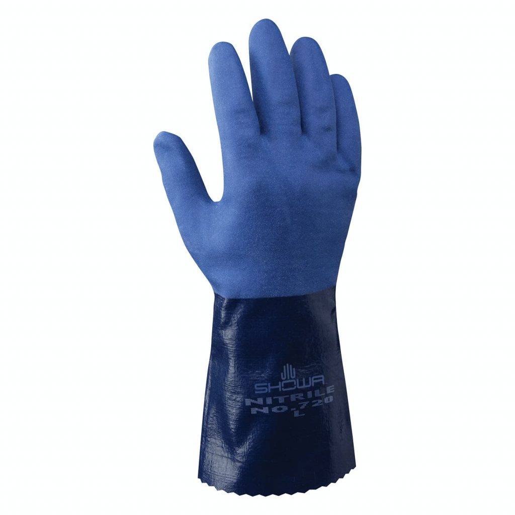 Gant PVC support coton type petrolier taille 10 - SHOWA - 720