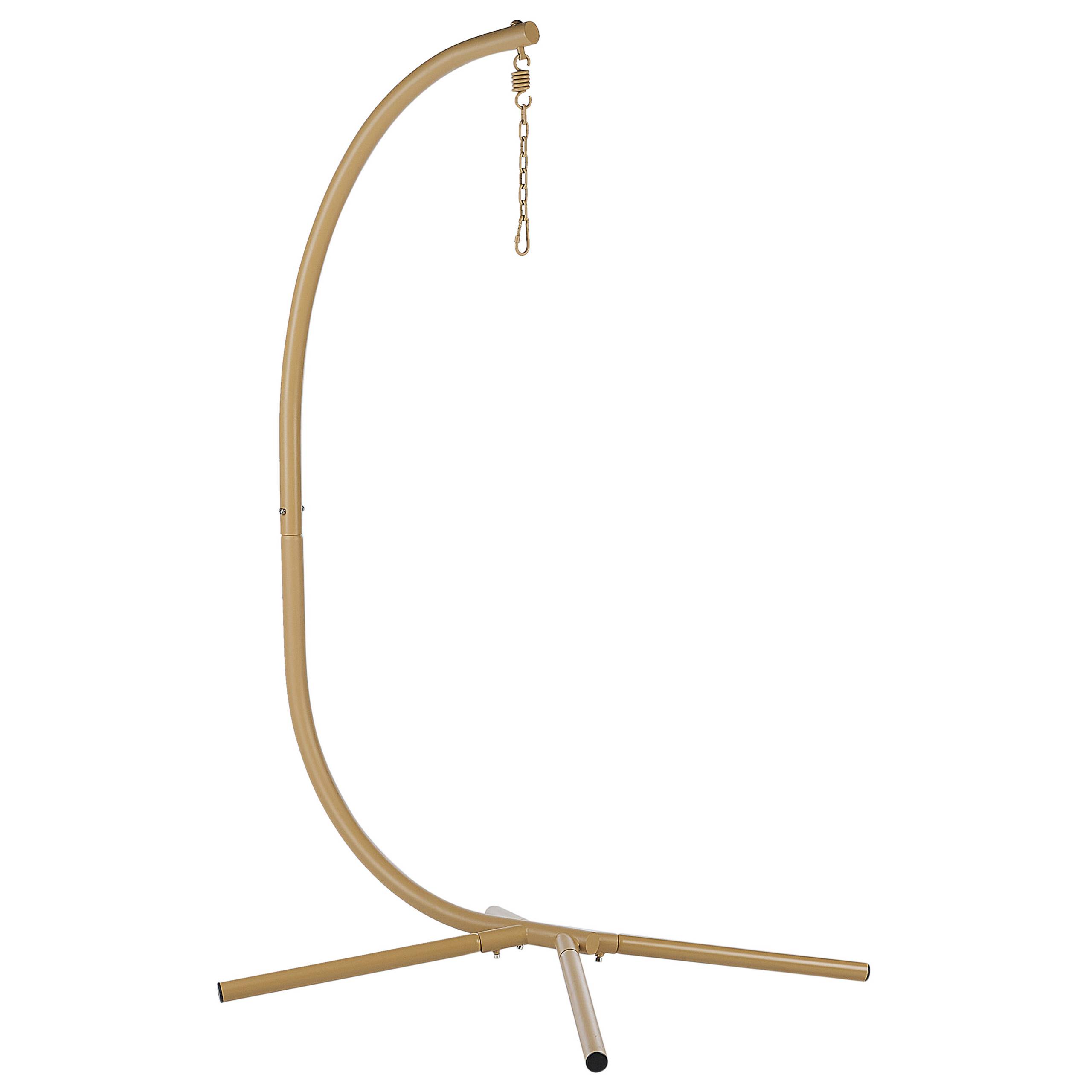 Beliani - Chaise porte-à-faux Tissu Beige ARCO - 100x98x197- Beliani - Image 7