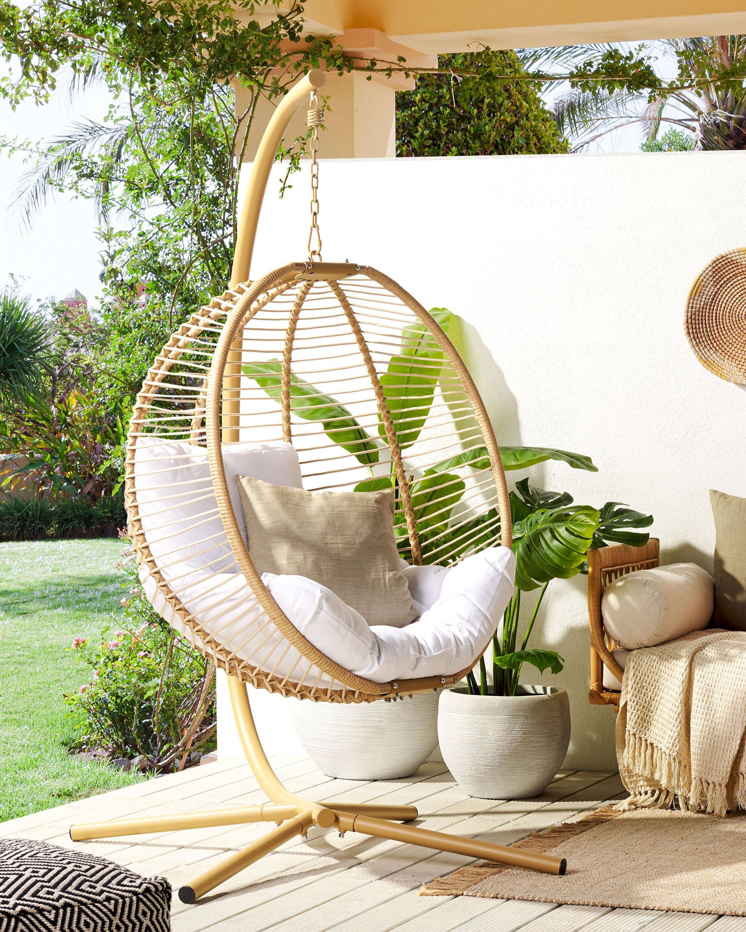 Beliani - Chaise porte-à-faux Tissu Beige ARCO - Beliani - Imagen 1
