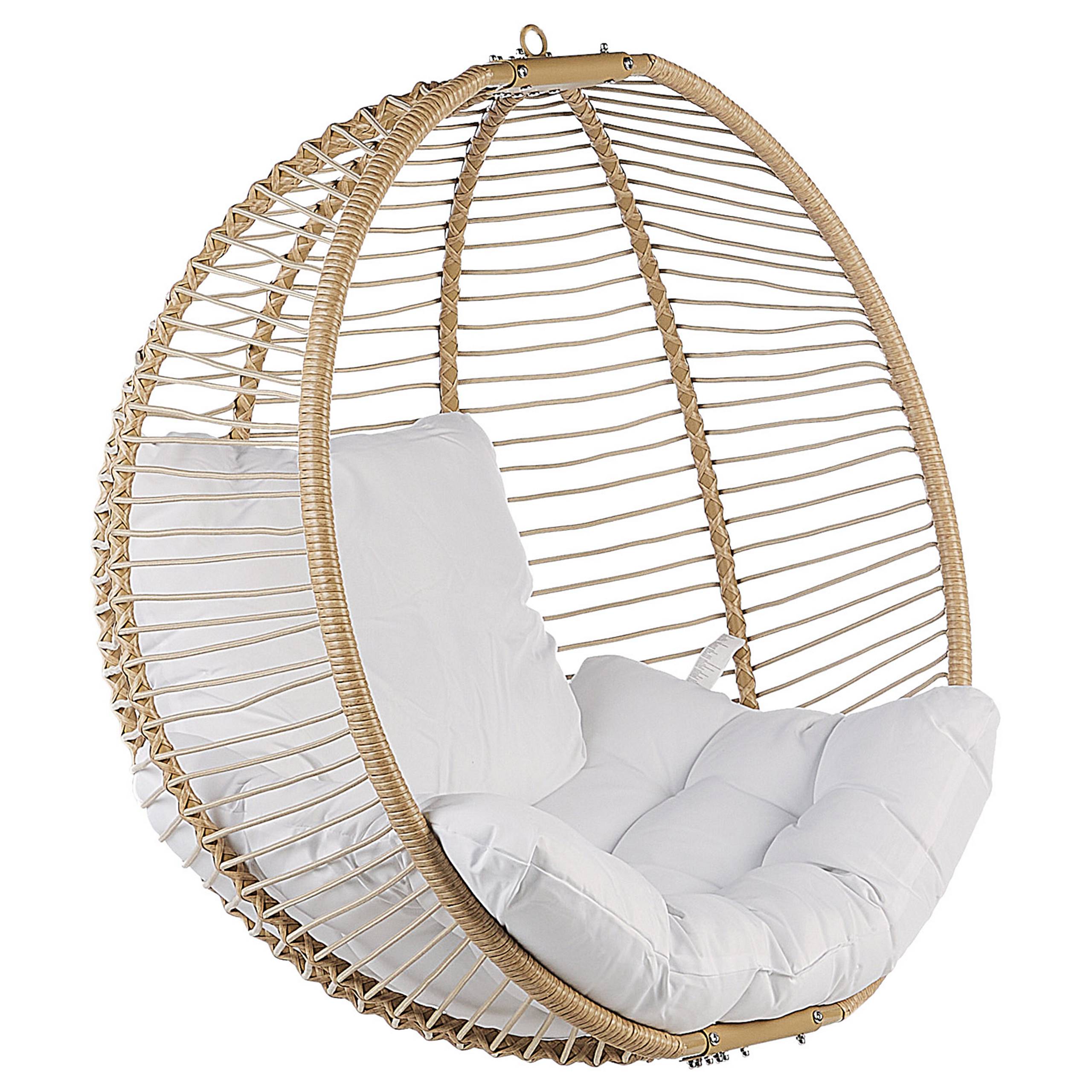 Beliani - Chaise porte-à-faux Tissu Beige ARCO - 100x98x197- Beliani - Image 6