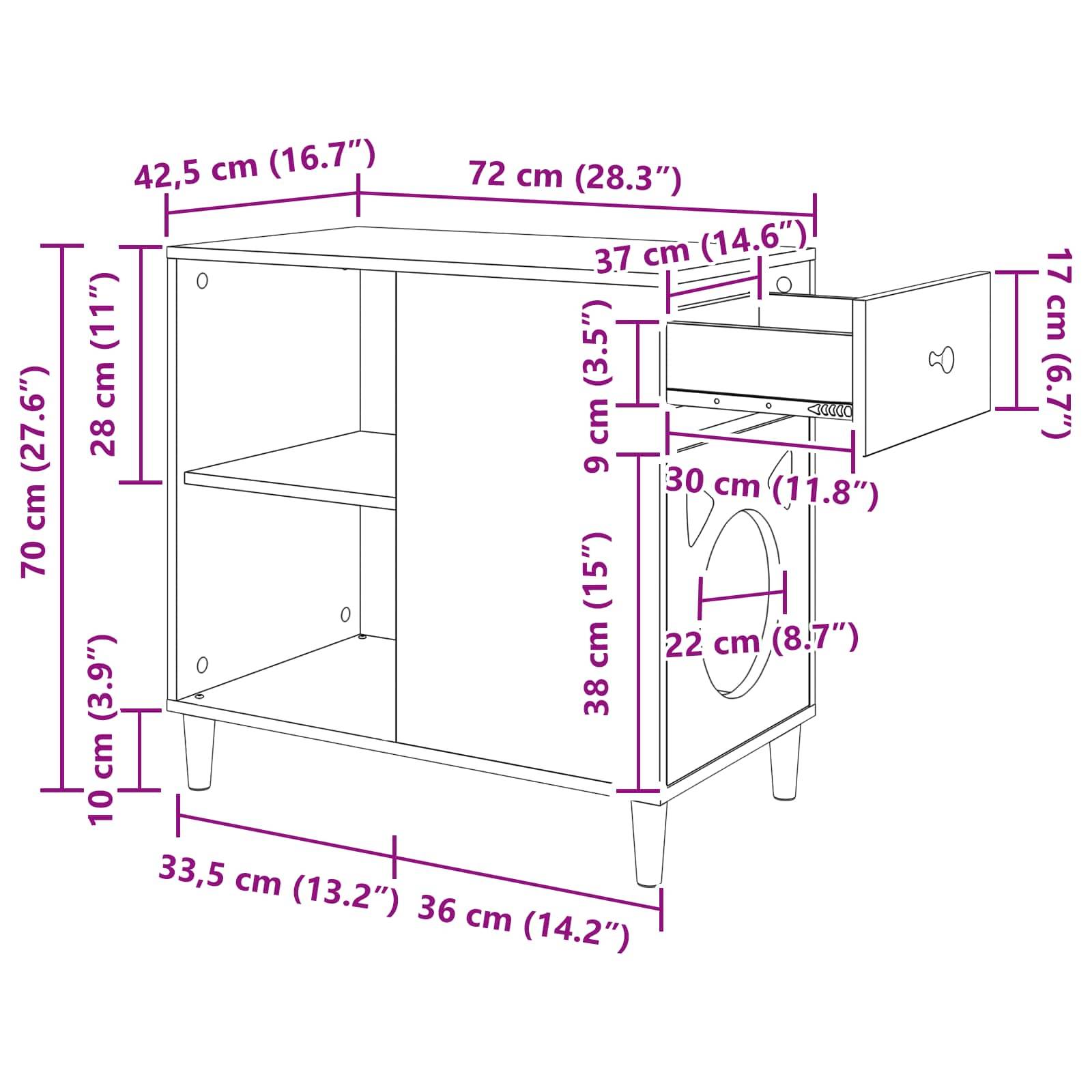 Vidaxl - Maison pour chat Blanc Brillant 72 x 42.5 x 70 cm vidaXL 8000684 - Image 3