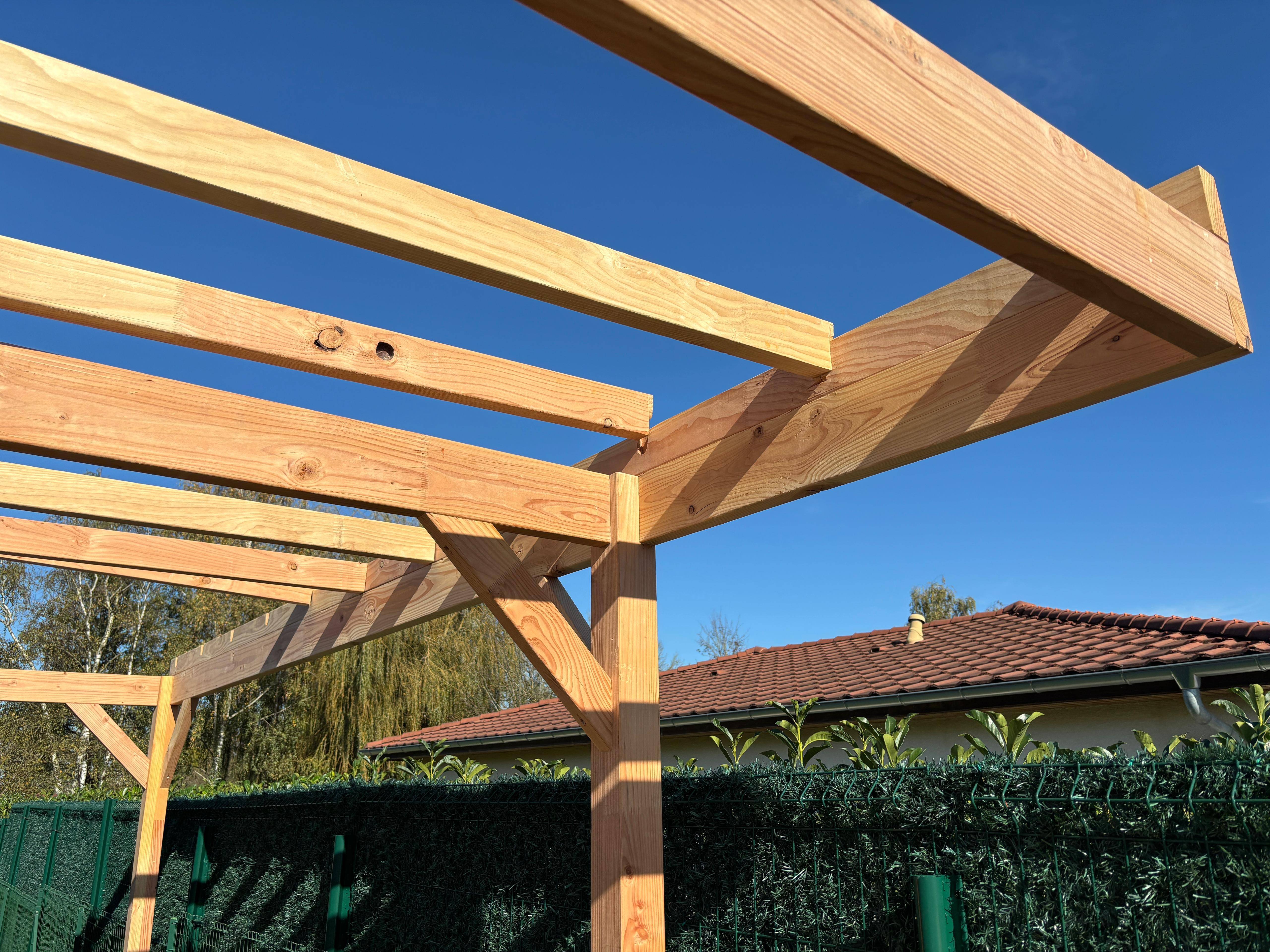 Green Outside - CARPORT BOIS 24,50 m² EAZY-LODGE Carprotect CAMP'CAR douglas 1pl. - Image 2