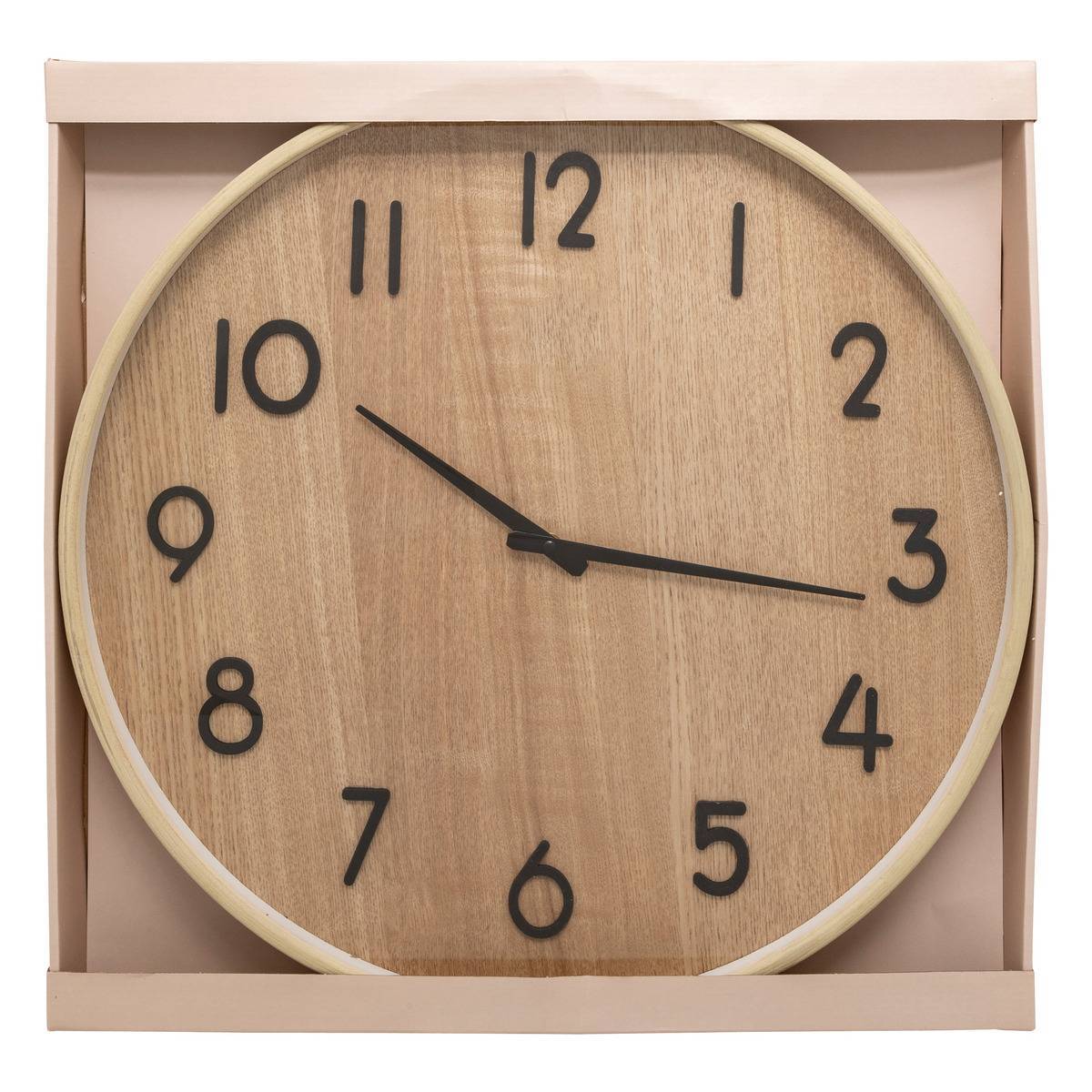 Atmosphera - Reloj Ivana madera clara D55cm - Atmosphera Creador de interiores - Imagen 3