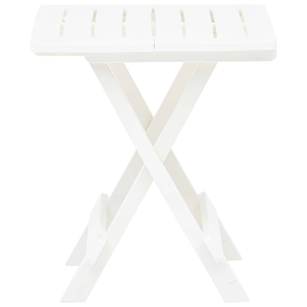 ComfortXL - Petite Table d'Appoint Pliable Blanche 45x43 cm, Table Basse de Jardin ou Camping – ComfortXL Outdoor Living - Image 3