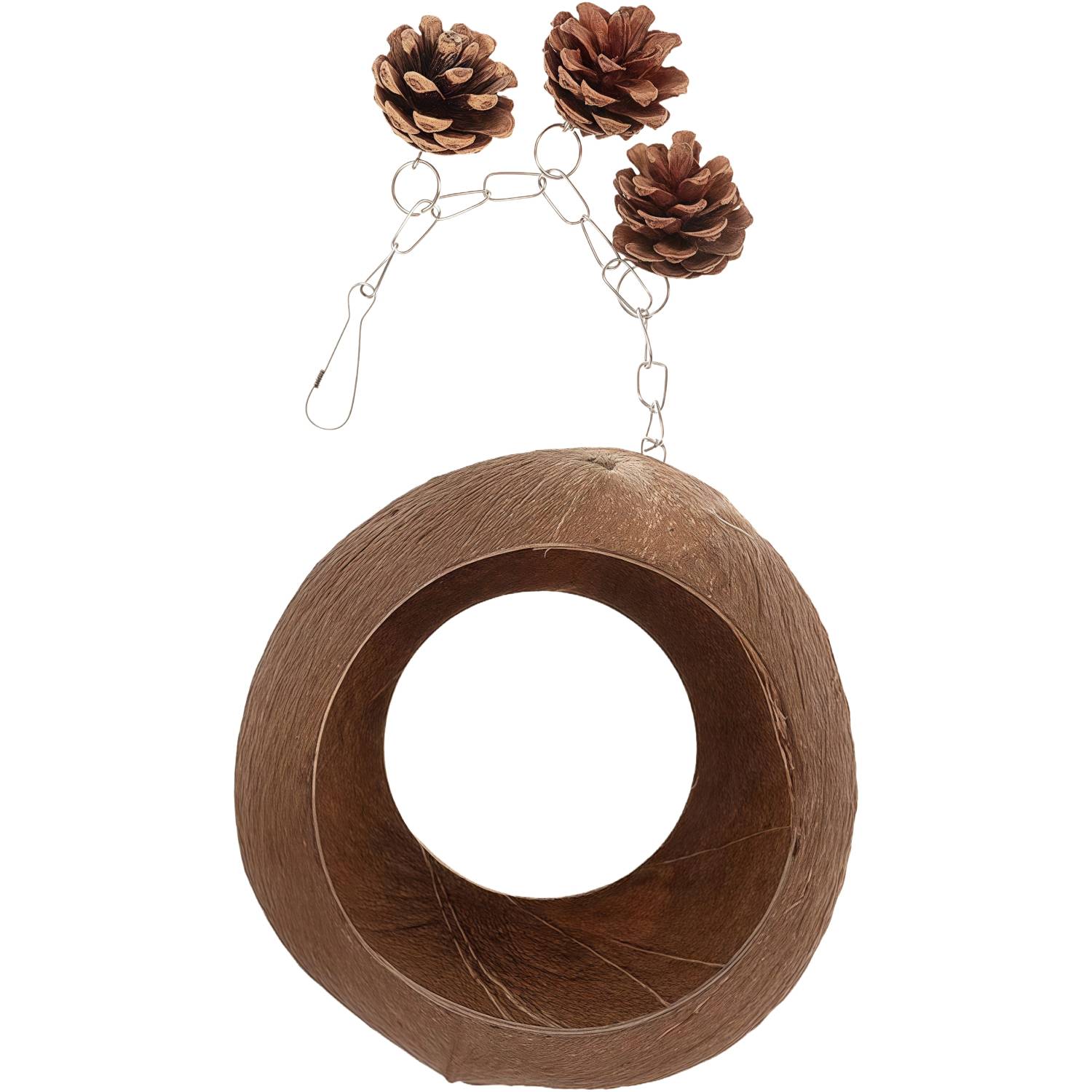 Nid Suspendu 100% Naturel en Coco pour Perroquets. Balançoire et Jouet de Confort pour Perruches et Oiseaux DtopbuyAge