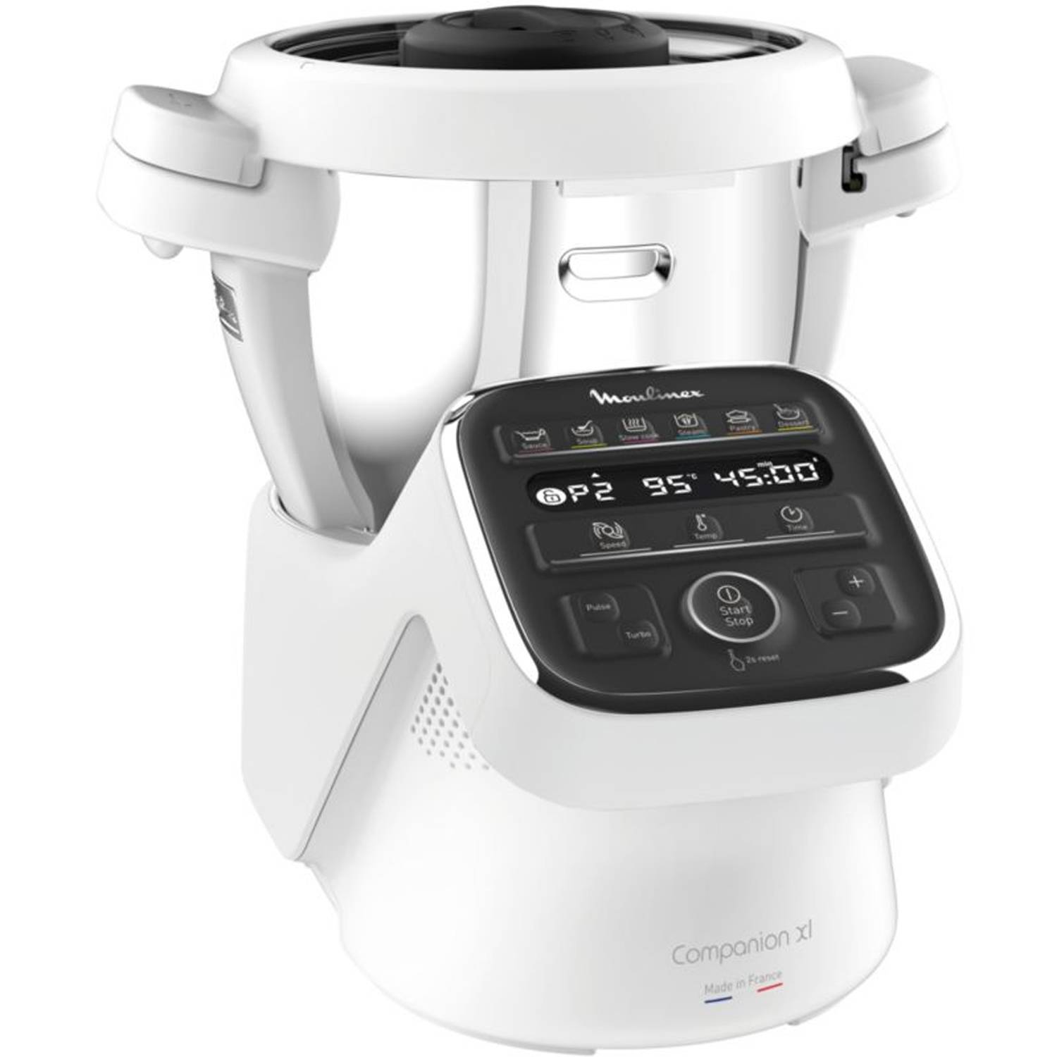 Moulinex - Robot cuiseur multifonctions 3l 1550w blanc/gris HF80CB10 Moulinex - Image 1