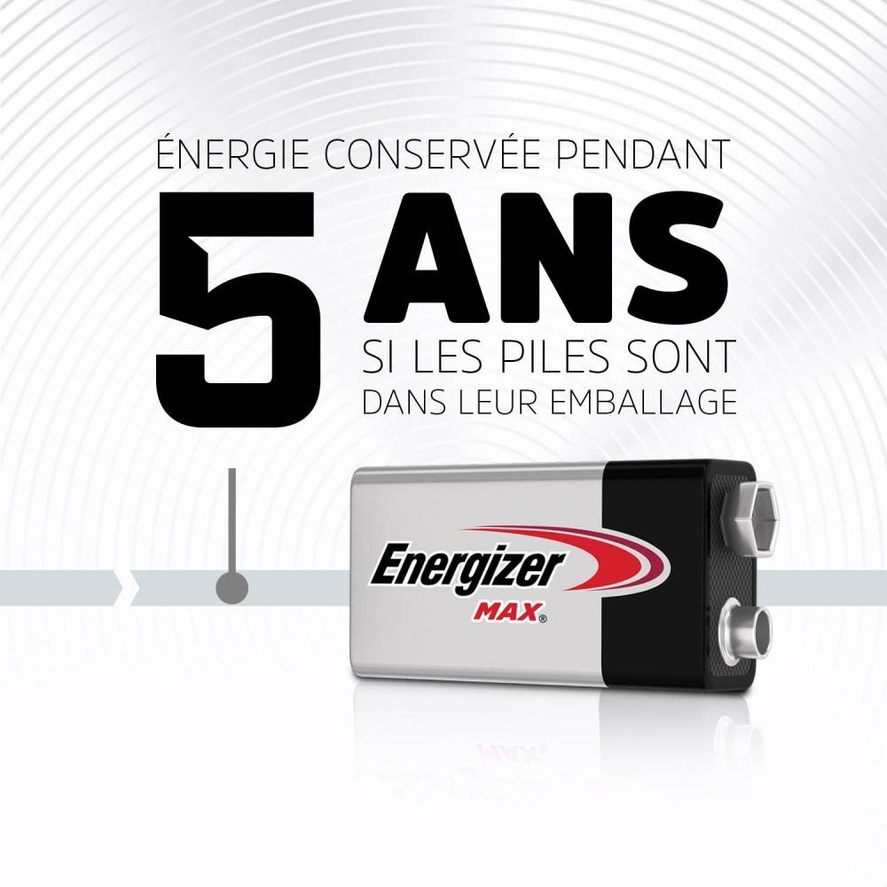Energizer - Pile alcaline 9 v Max, 9 V, ENERGIZER - Image 5