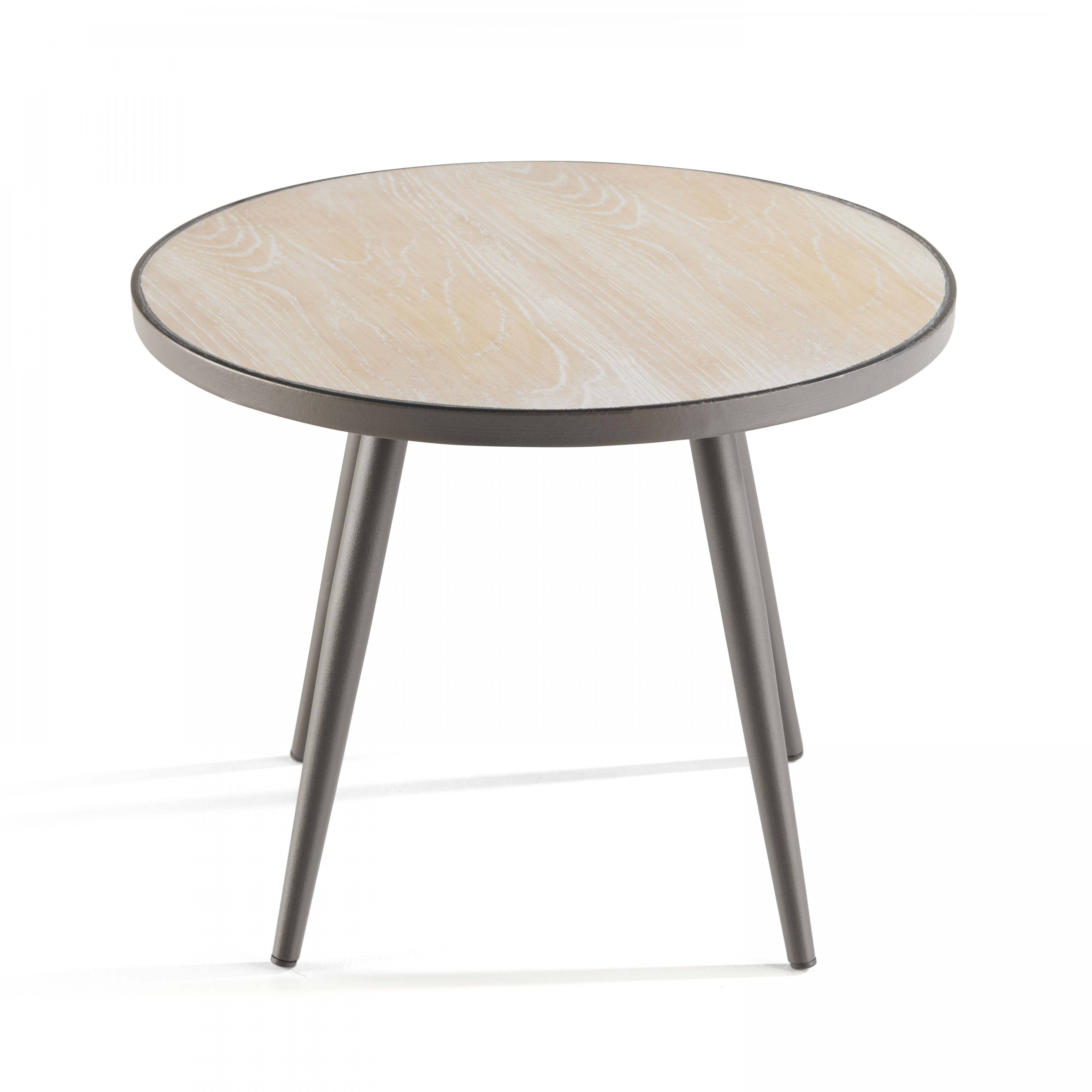 Oviala - Table basse de jardin ronde plateau en céramique Tivoli - Oviala - Imagen 2