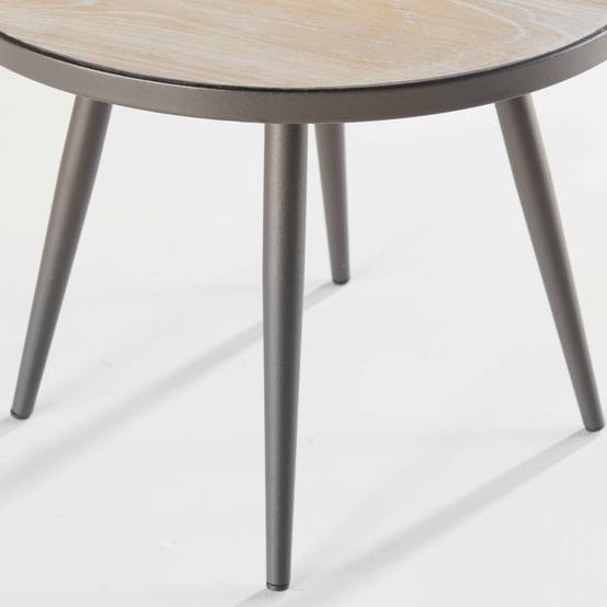 Oviala - Table basse de jardin ronde plateau en céramique Tivoli - Oviala - Imagen 5
