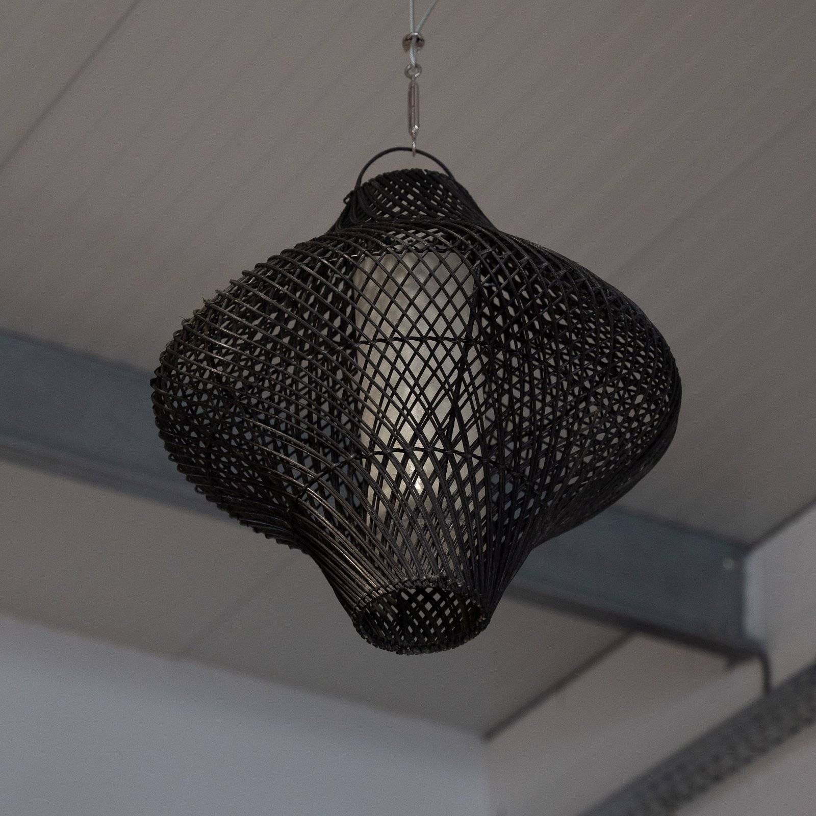 Suspension en rotin noir - 50 cm - Image 2