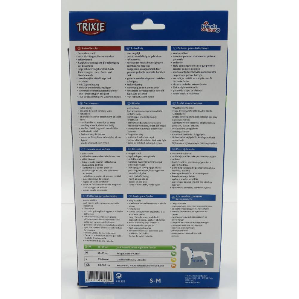 Trixie - Trixie - Harnais pour voiture Dog Confort S-M pour chien - Imagen 5