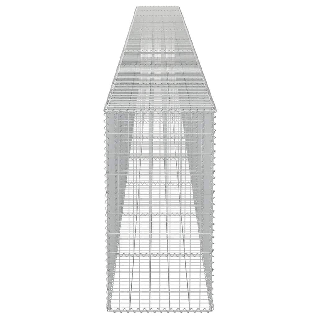 Mur à gabion avec couvercles Acier galvanisé Argenté 900 x 50 x 100 cm - PANGIVO - Image 6