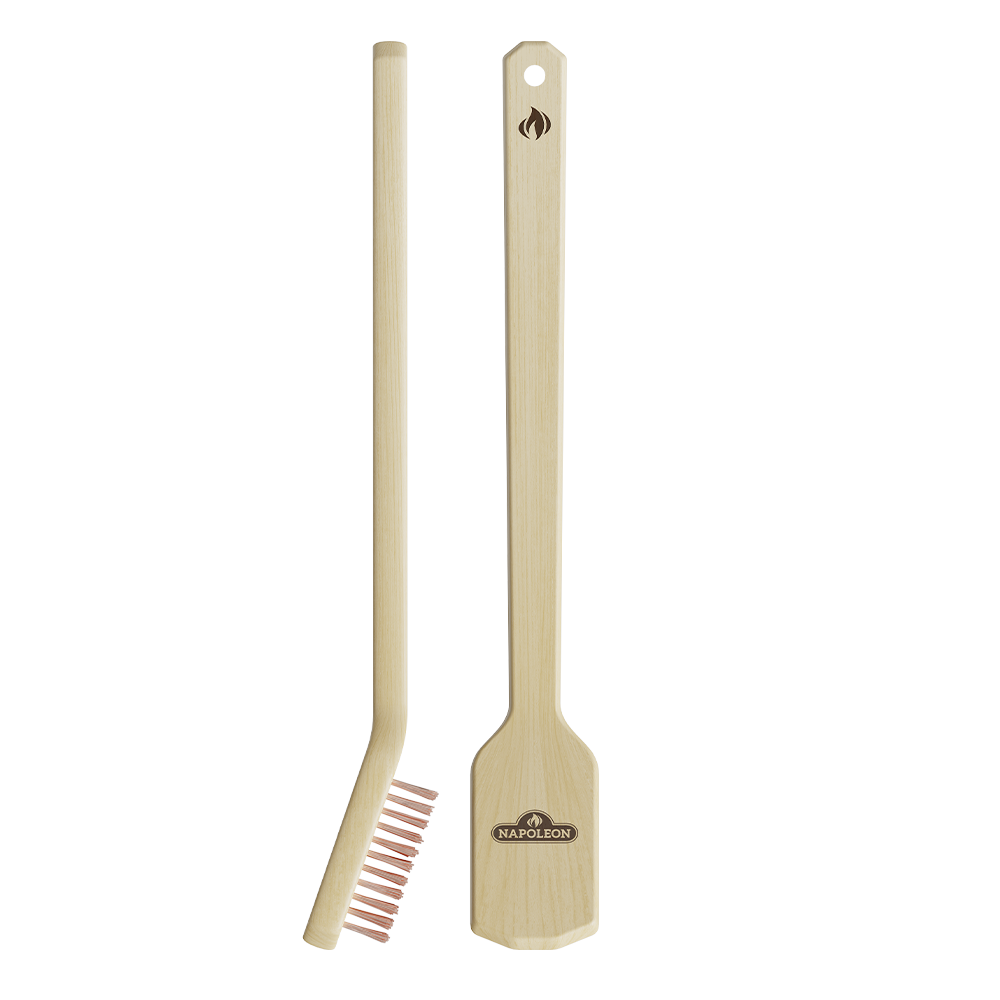 Napoleon - Brosse de barbecue Essentiel - Poils laiton - Image 2