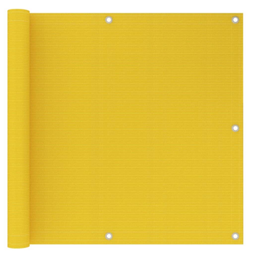 Helloshop26 - Écran de balcon brise pare vue protection confidentialité 90 x 300 cm PEHD jaune - Imagen 1