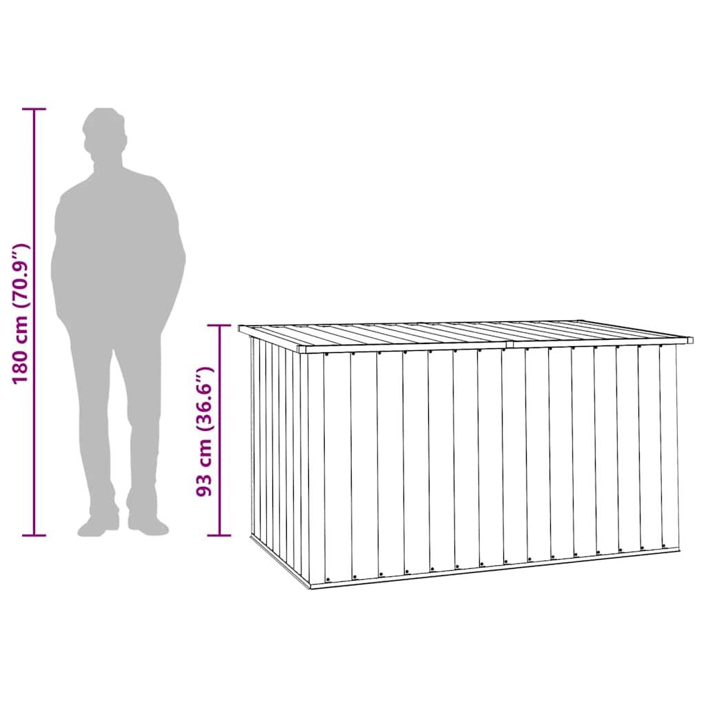 Coffre de Rangement XXXL Acier Galvanisé Très Grande Capacité pour Jardin Vert 171x99x93 cm – ComfortXL Outdoor Living - Image 6