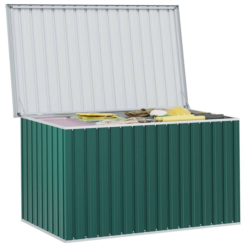 Coffre de Rangement XXXL Acier Galvanisé Très Grande Capacité pour Jardin Vert 171x99x93 cm – ComfortXL Outdoor Living - Image 4