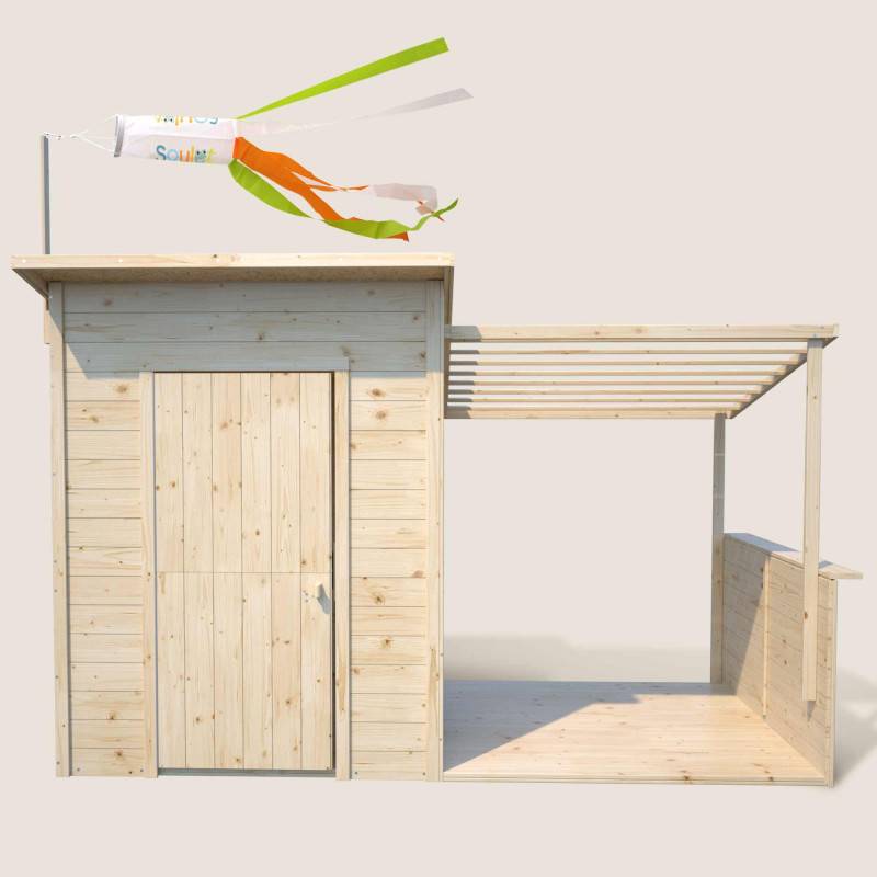 Soulet - Cabane en bois avec pergola SANTA BARBARA - Imagen 5
