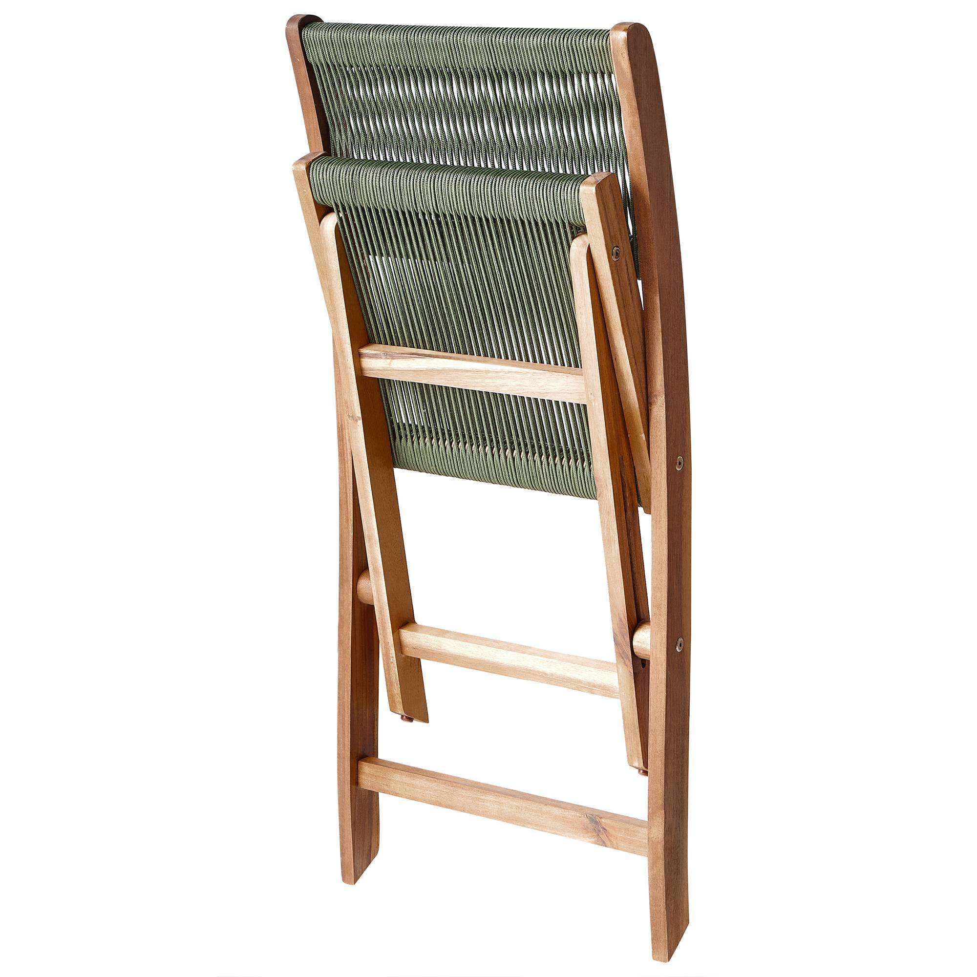 Beliani - Chaise de jardin Acacia Vert PROSSEDI - 42x50x84- Beliani - Image 8