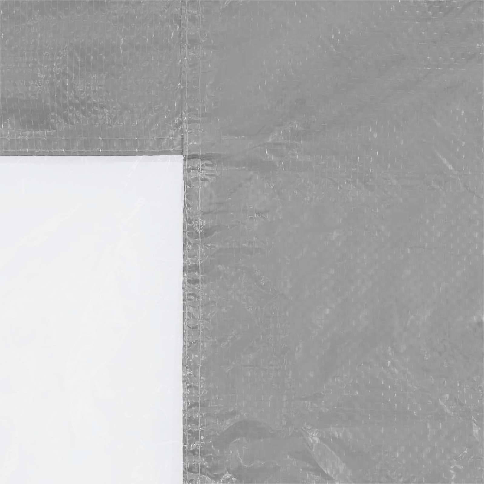 Mur de tente de fête PE et acier gris clair 200 x 195 cm, Poids:0.73kg - PANGIVO - Image 4