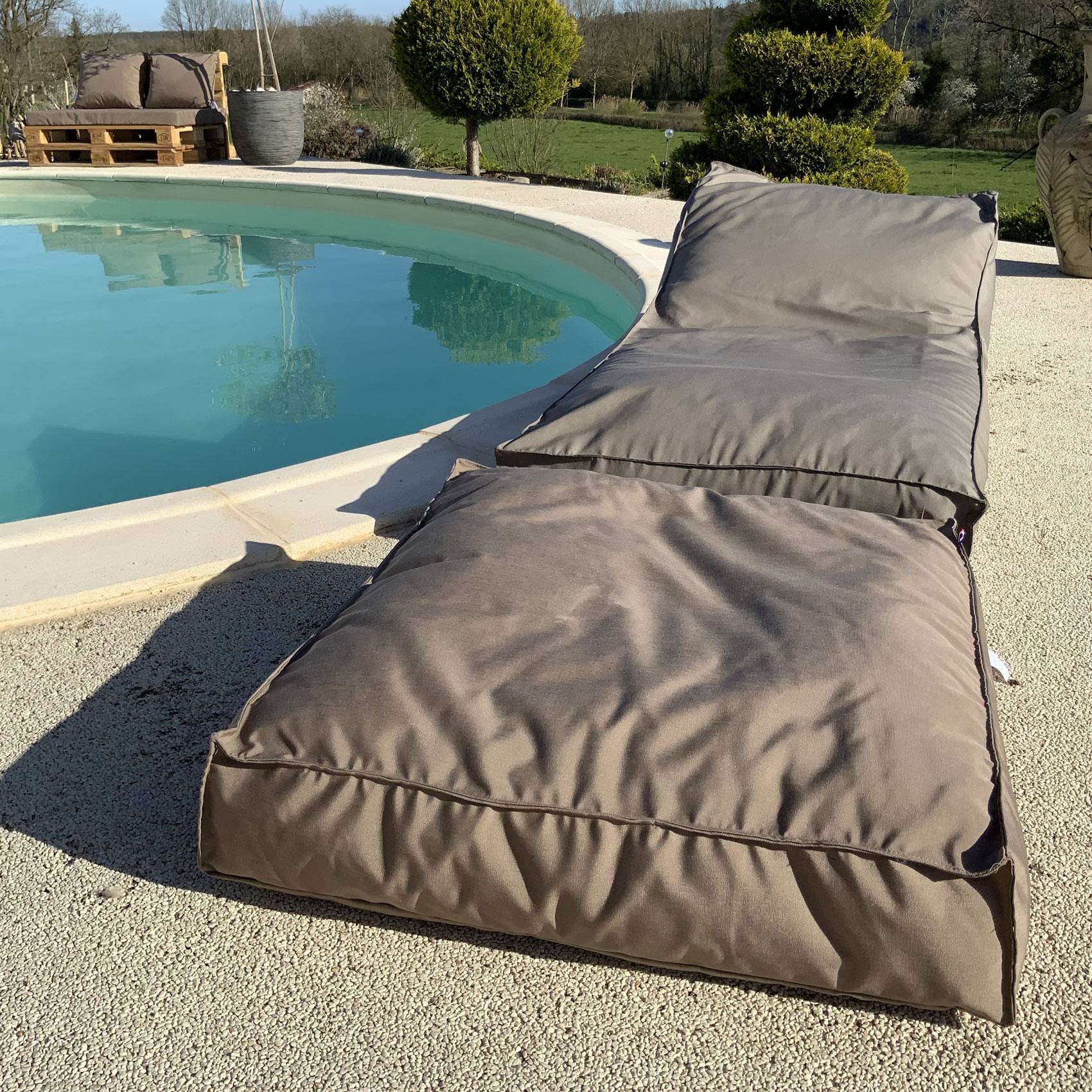 Home Maison - Housse de matelas bain de soleil - HOME MAISON - Polyester - Taupe - Image 1