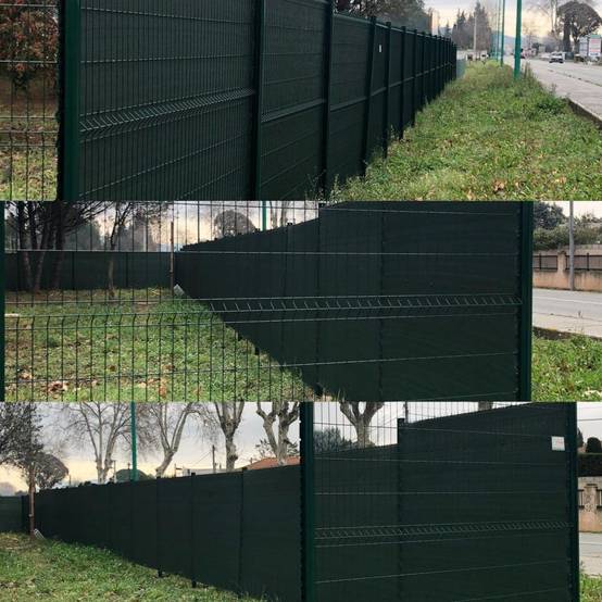 Sodipa - Brise vue occultant en PVC gris anthracite 25 x 1 m - Image 2