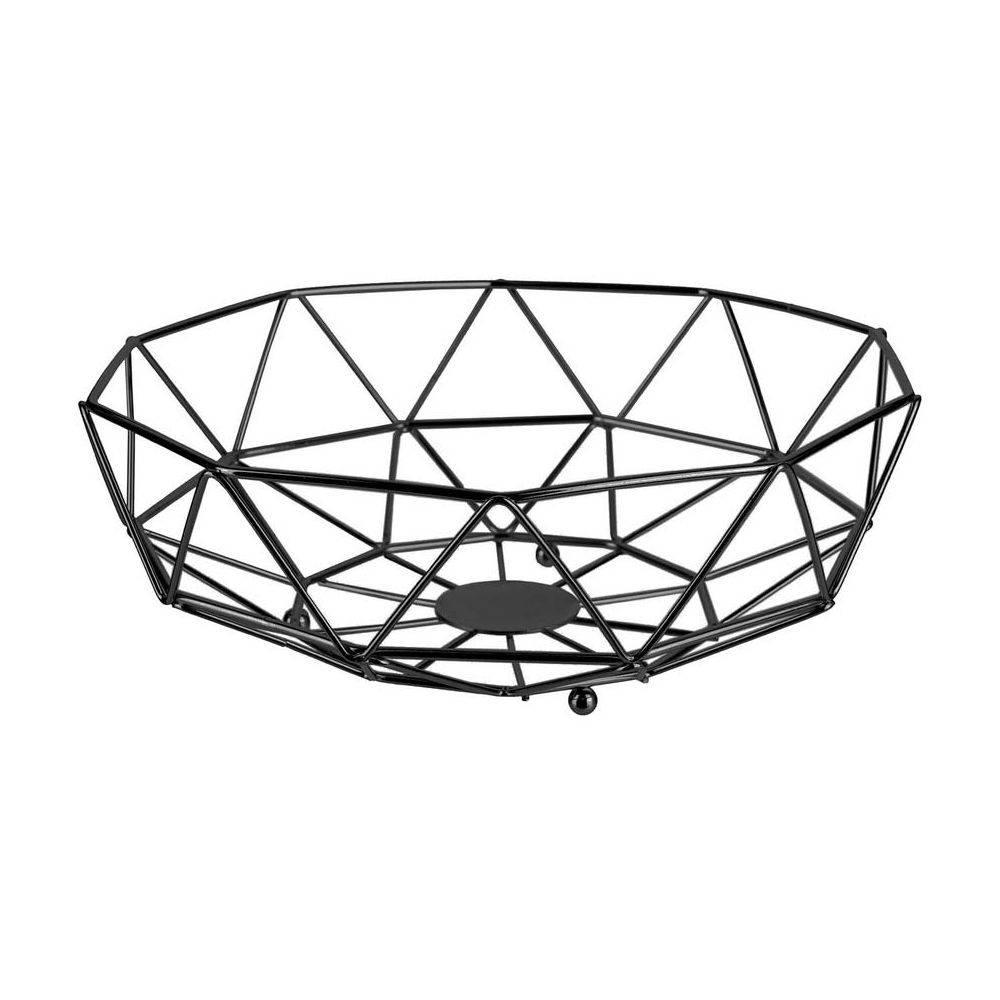 The Home Deco Factory - Corbeille filaire géométrique 26 cm Noir - Imagen 1